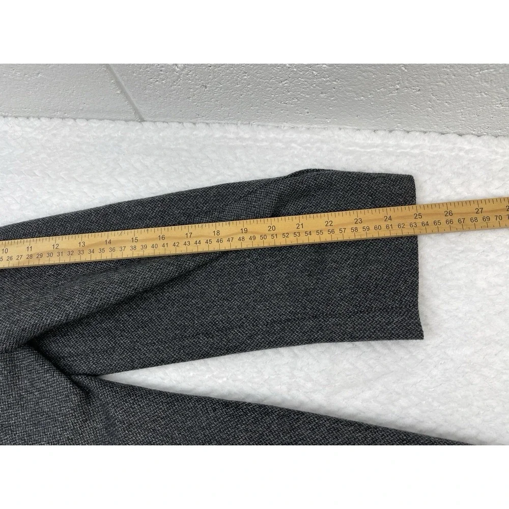 Vintage Brooks Brothers Men'sWool Blazer Black Gray Herringbone Tweed Jacket 46R